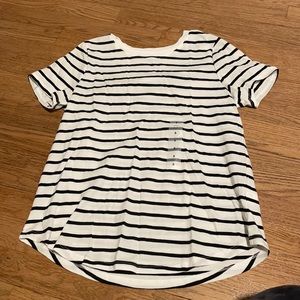Black and white striped T-shirt from Old Navy